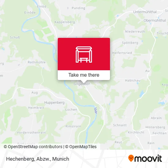 Карта Hechenberg, Abzw.