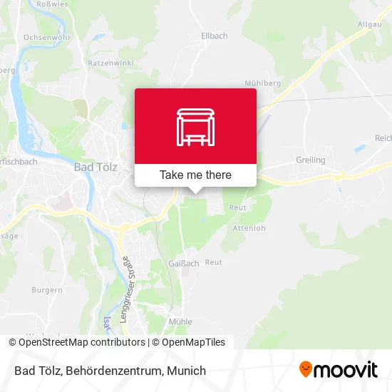 Карта Bad Tölz, Behördenzentrum