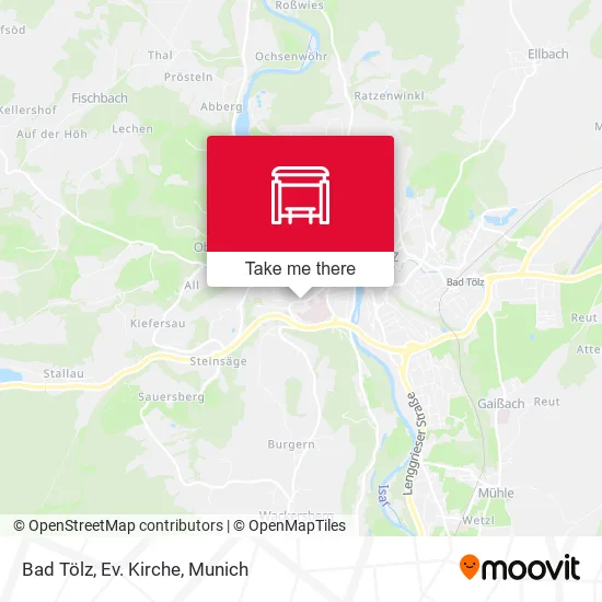 Карта Bad Tölz, Ev. Kirche