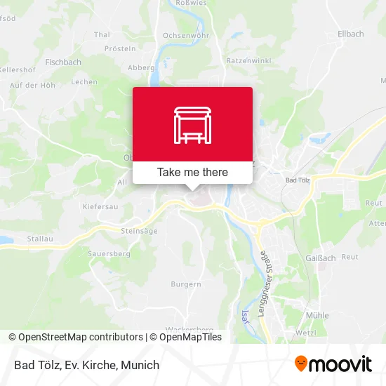 Карта Bad Tölz, Ev. Kirche