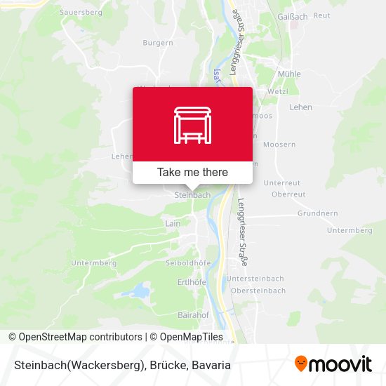 Steinbach (Wackersberg), Brücke map