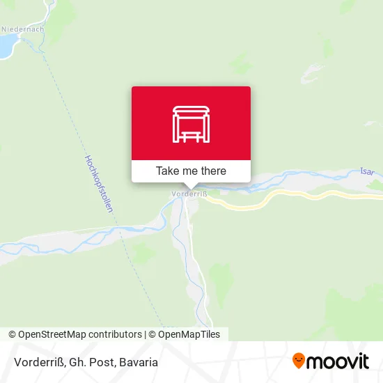 Карта Vorderriß, Gh. Post