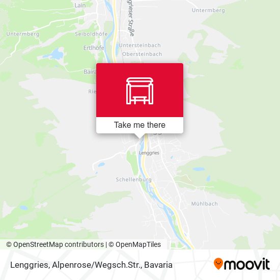 Lenggries, Alpenrose / Wegsch.Str. map