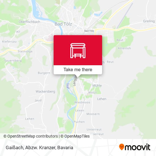 Gaißach, Abzw. Kranzer map