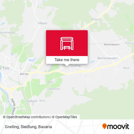 Карта Greiling, Siedlung