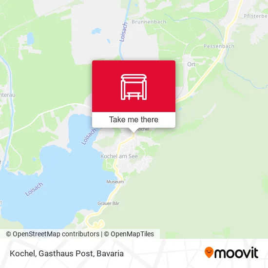 Карта Kochel, Gasthaus Post