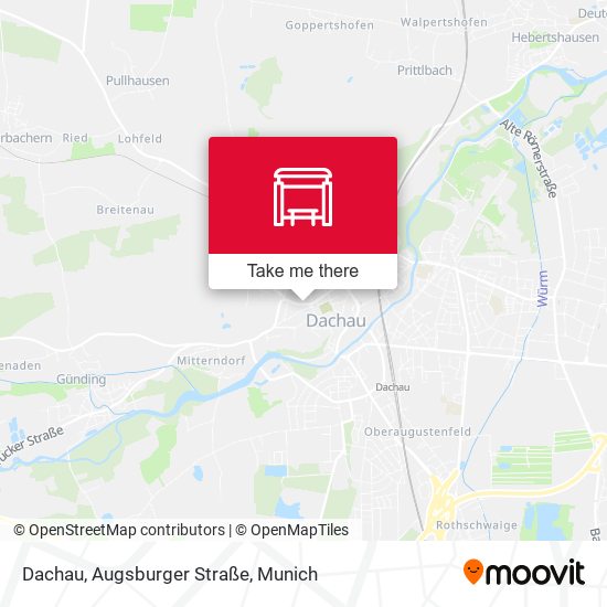 Dachau, Augsburger Straße map