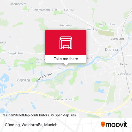 Günding, Waldstraße map
