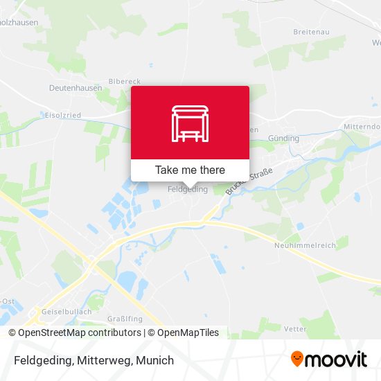 Карта Feldgeding, Mitterweg