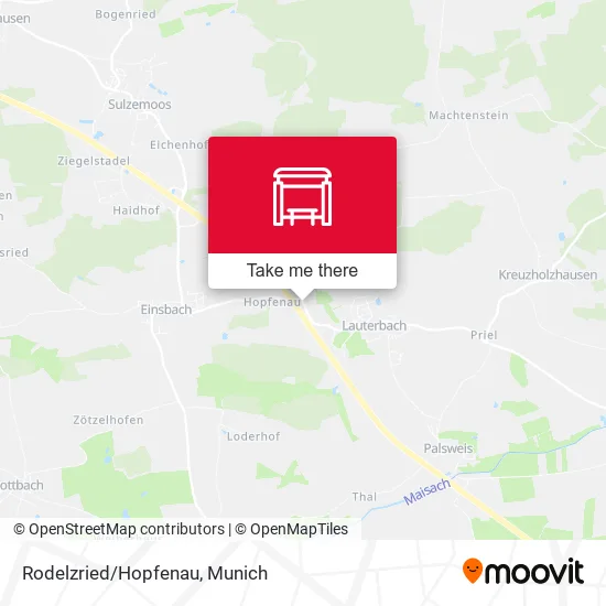 Карта Rodelzried/Hopfenau
