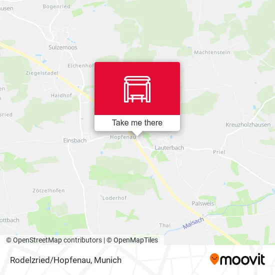 Карта Rodelzried/Hopfenau