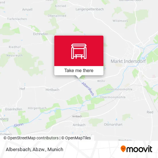 Карта Albersbach, Abzw.