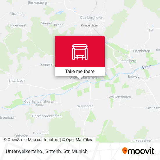 Карта Unterweikertsho., Sittenb. Str