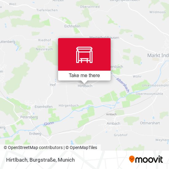 Hirtlbach, Burgstraße map