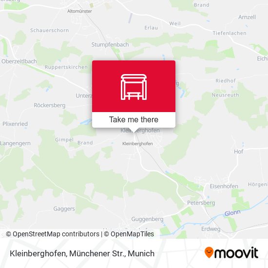 Kleinberghofen, Münchener Str. map