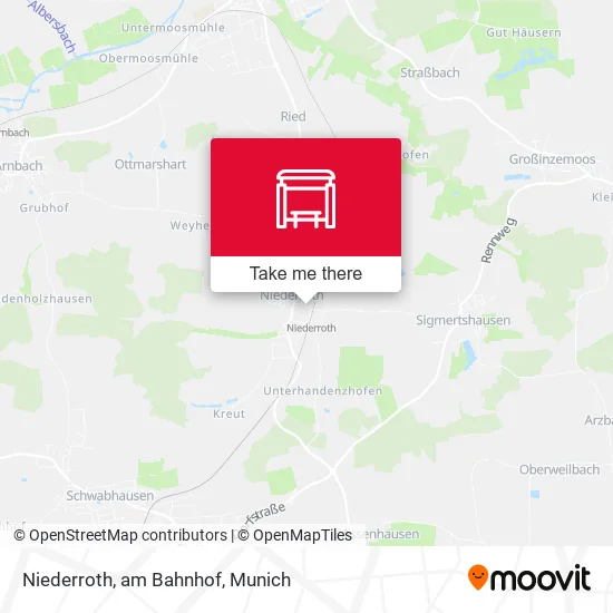 Карта Niederroth, am Bahnhof