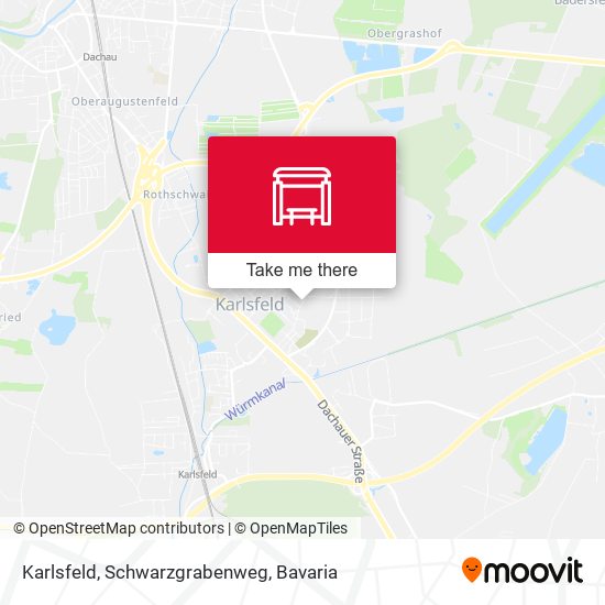 Karlsfeld, Schwarzgrabenweg map