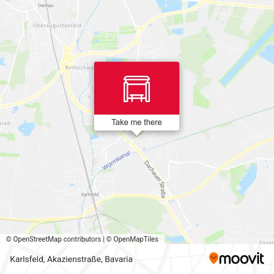 Карта Karlsfeld, Akazienstraße