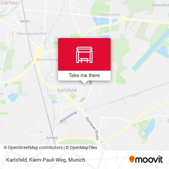 Karlsfeld, Kiem-Pauli-Weg map