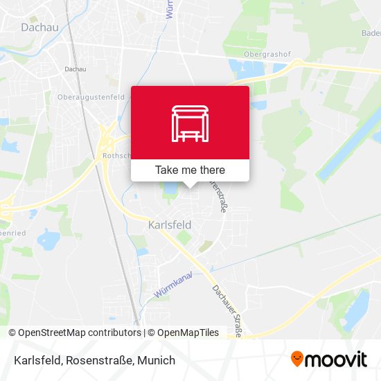 Karlsfeld, Rosenstraße map