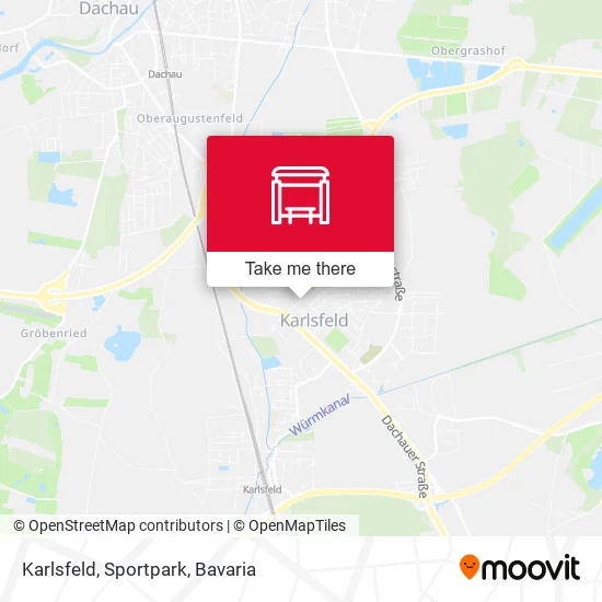 Карта Karlsfeld, Sportpark
