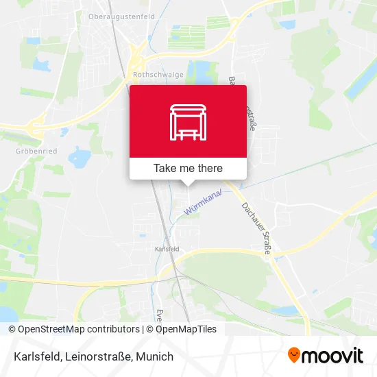 Карта Karlsfeld, Leinorstraße