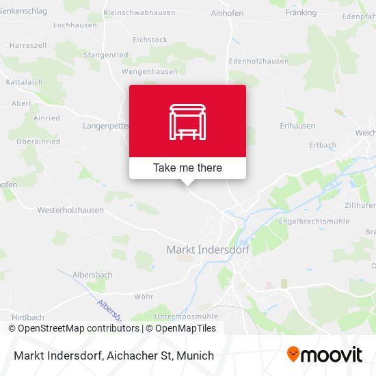 Markt Indersdorf, Aichacher St map