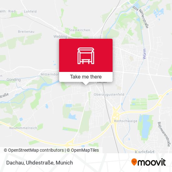 Dachau, Uhdestraße map