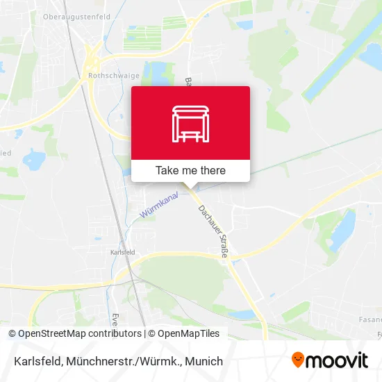 Карта Karlsfeld, Münchnerstr./Würmk.