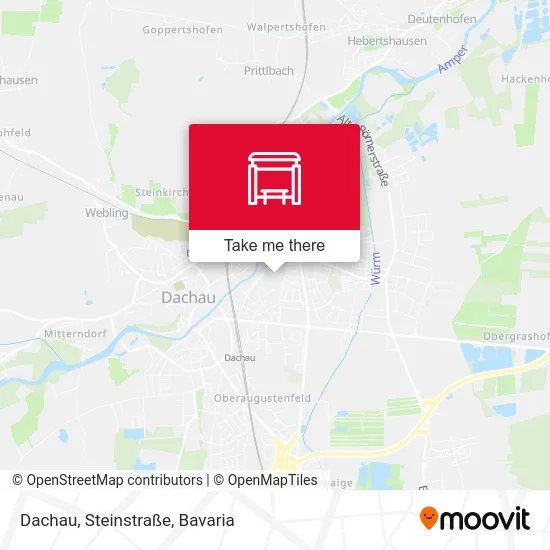 Карта Dachau, Steinstraße