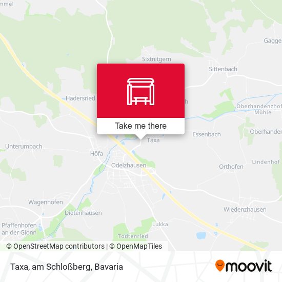 Taxa, am Schloßberg map