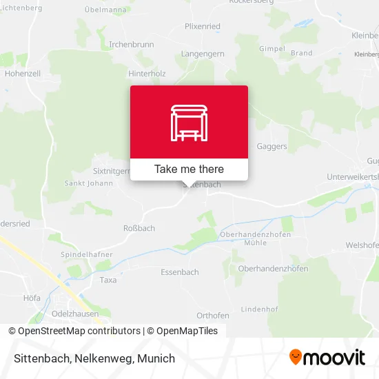 Карта Sittenbach, Nelkenweg