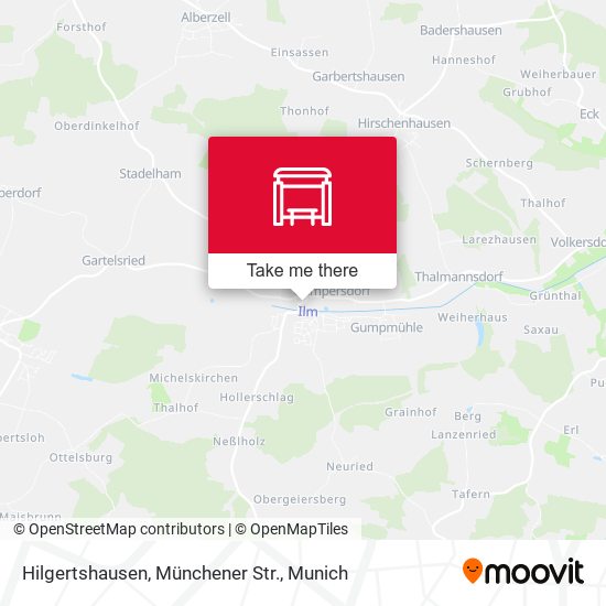 Hilgertshausen, Münchener Str. map