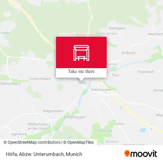 Карта Höfa, Abzw. Unterumbach