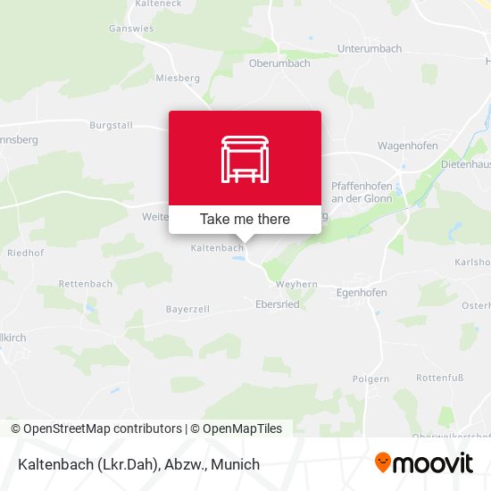 Kaltenbach (Lkr.Dah), Abzw. map