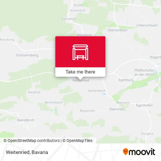 Карта Weitenried