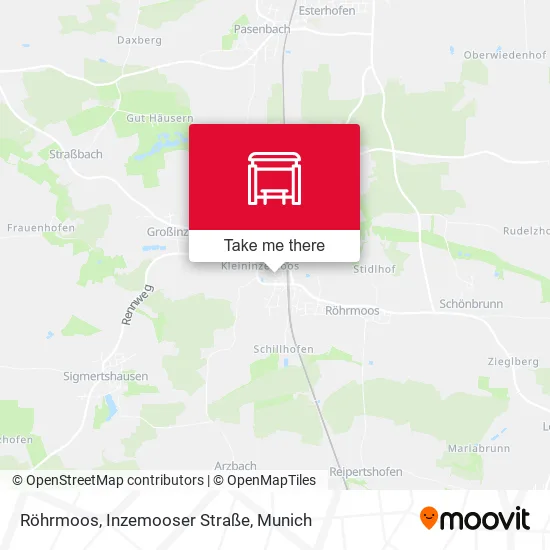 Карта Röhrmoos, Inzemooser Straße