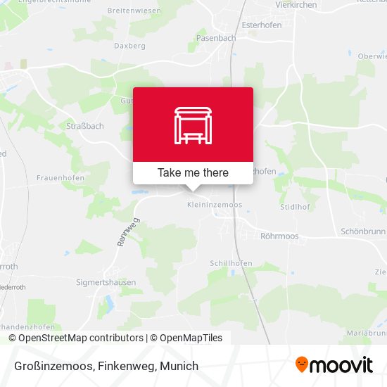 Großinzemoos, Finkenweg map