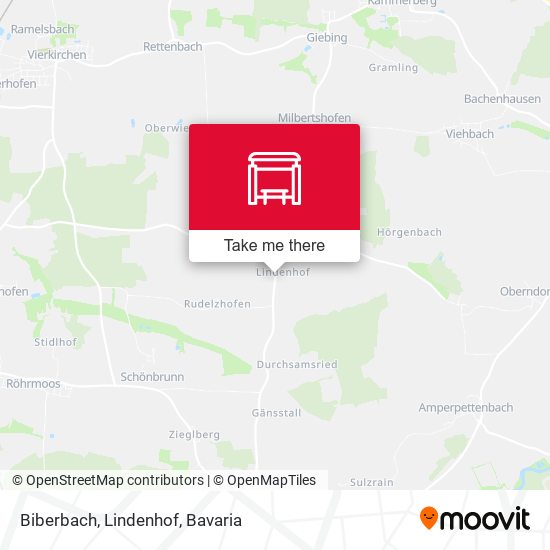 Карта Biberbach, Lindenhof