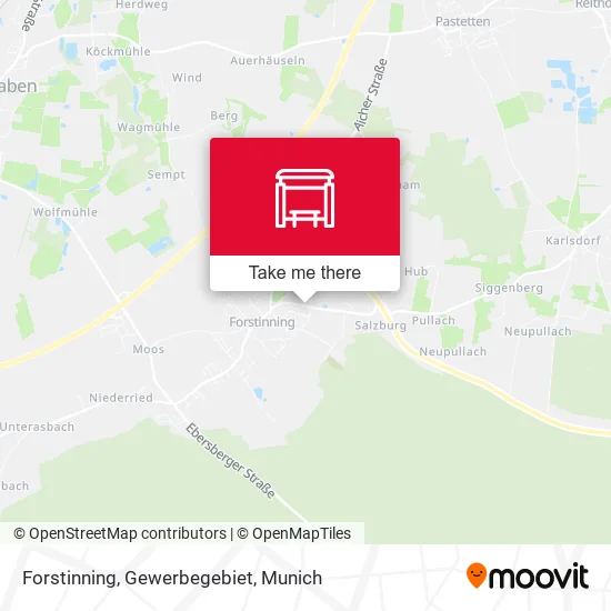 Карта Forstinning, Gewerbegebiet