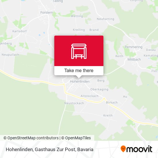 Hohenlinden, Gasthaus Zur Post map