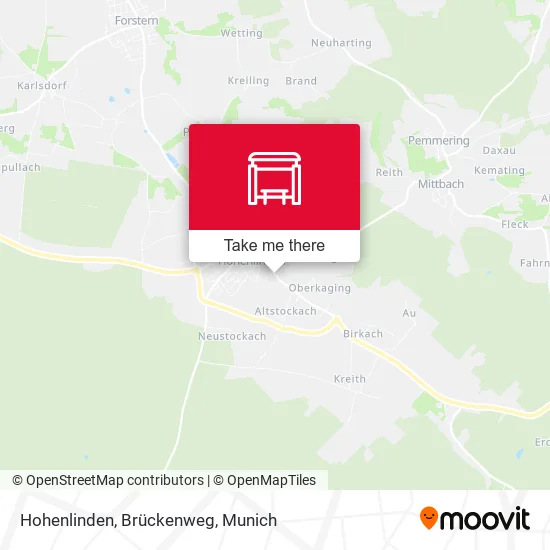 Карта Hohenlinden, Brückenweg