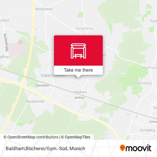 Карта Baldham,Bücherei/Gym.-Süd