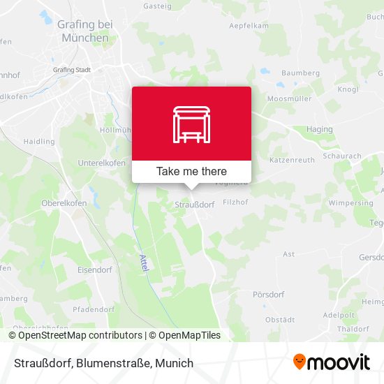 Straußdorf, Blumenstraße map