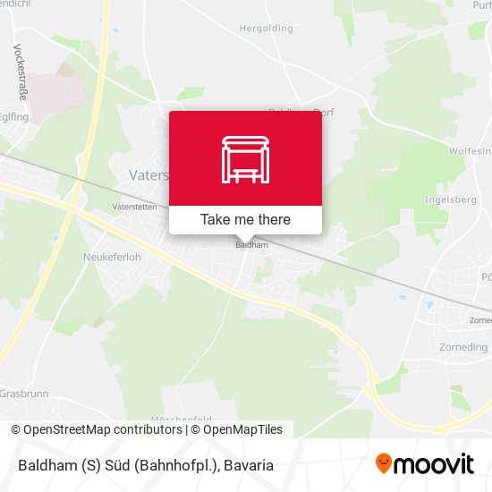 Baldham (S) Süd (Bahnhofpl.) map