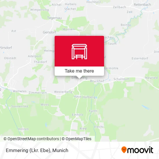 Emmering (Lkr. Ebe) map
