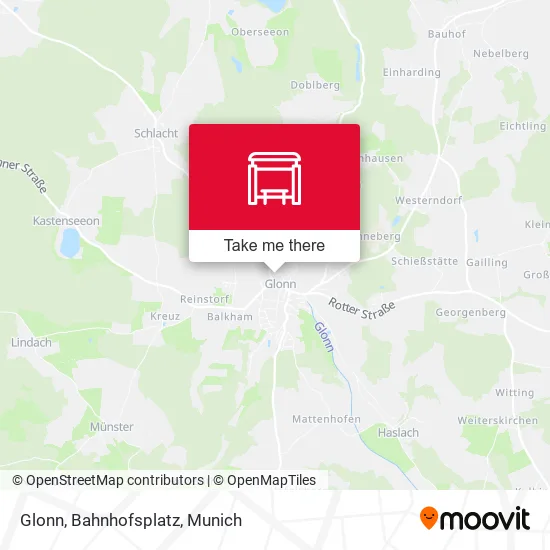 Карта Glonn, Bahnhofsplatz