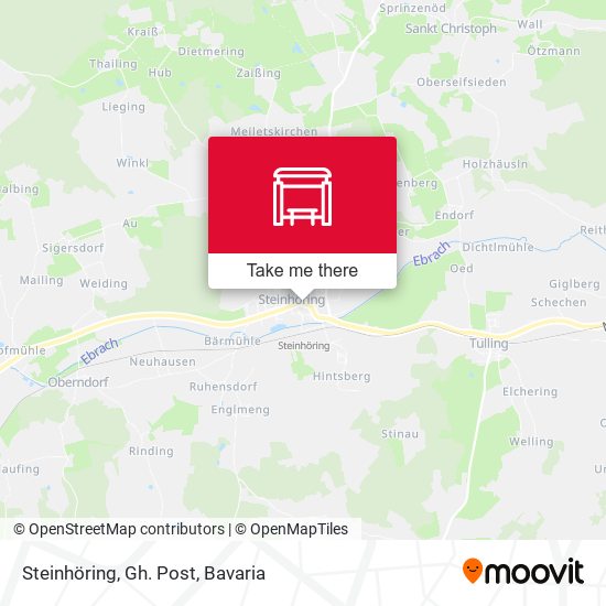 Steinhöring, Gh. Post map