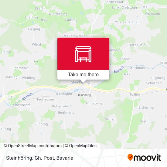 Steinhöring, Gh. Post map