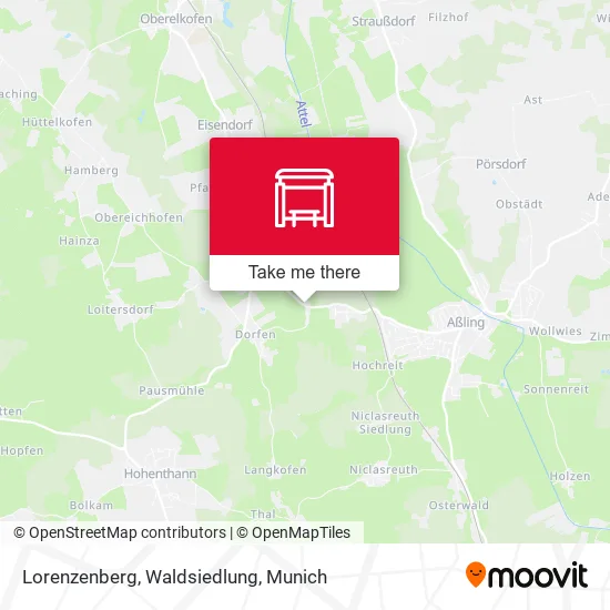 Карта Lorenzenberg, Waldsiedlung